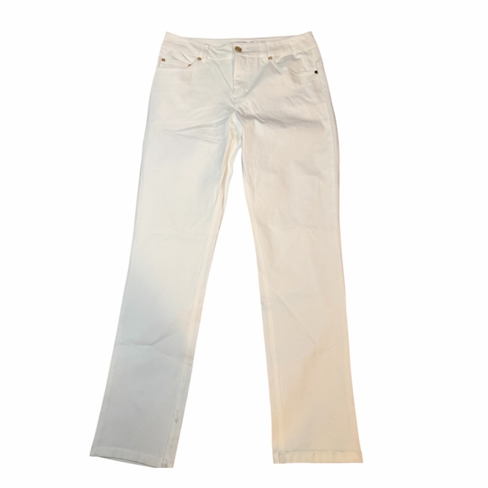 NWT ERIC Tummy Control White Jenny Jeans Size 6.